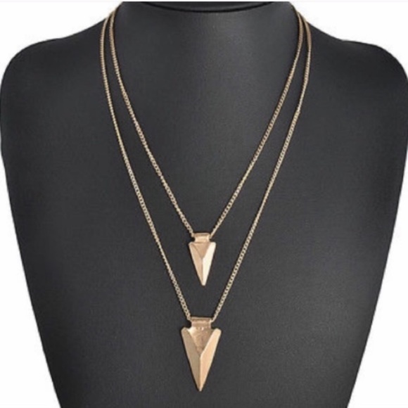 Geometric Triangle Necklace - Picture 5 of 5